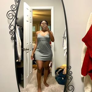 Gray mini dress
